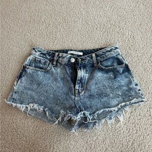 PACSUN High Rise Festival Denim Shorts